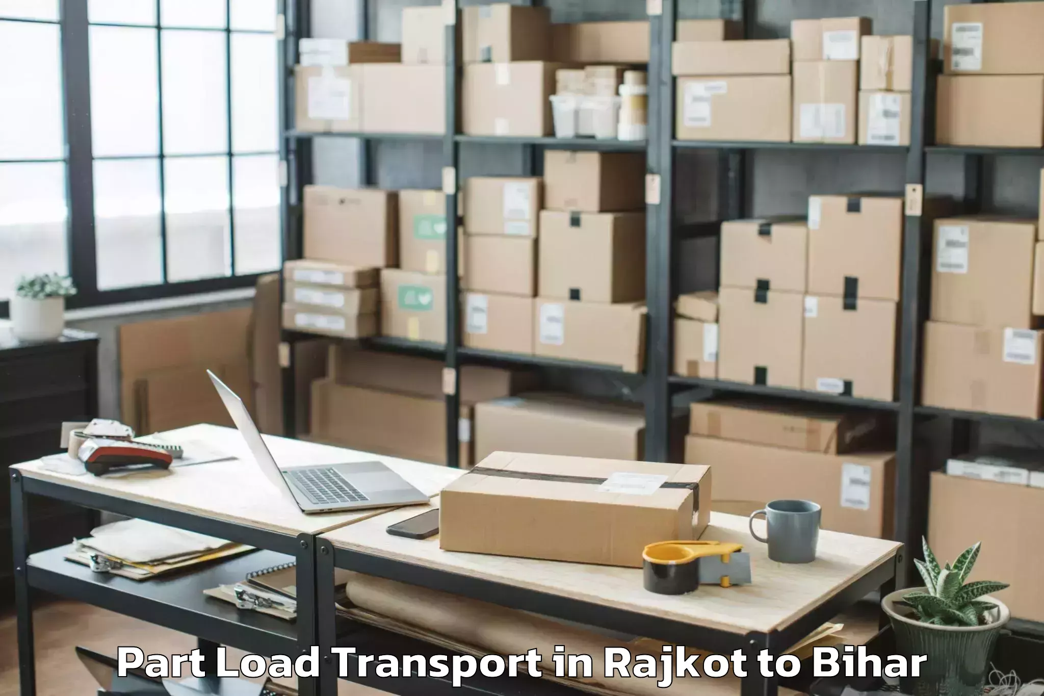 Affordable Rajkot to Piro Part Load Transport